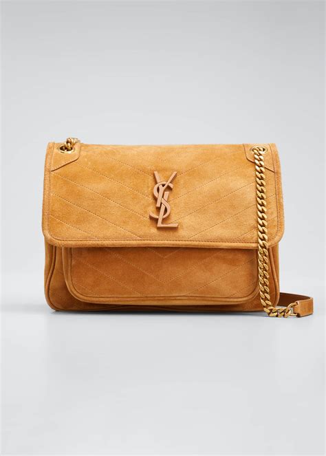 ysl niki suede|saint laurent niki bag.